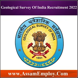 Geological Survey Of India Recruitment 2022