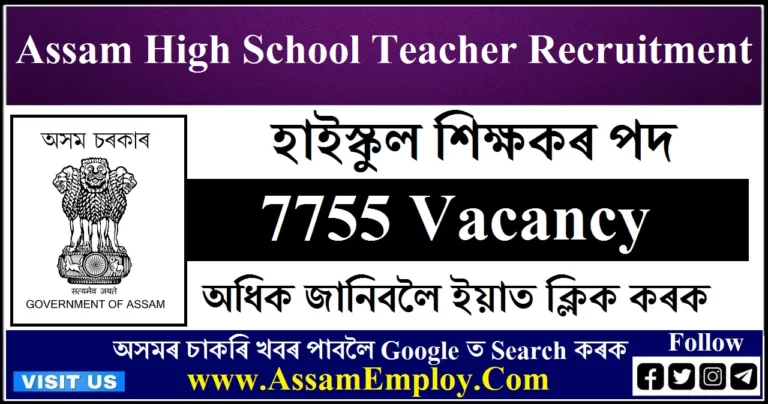 Assam High School Teacher Recruitment