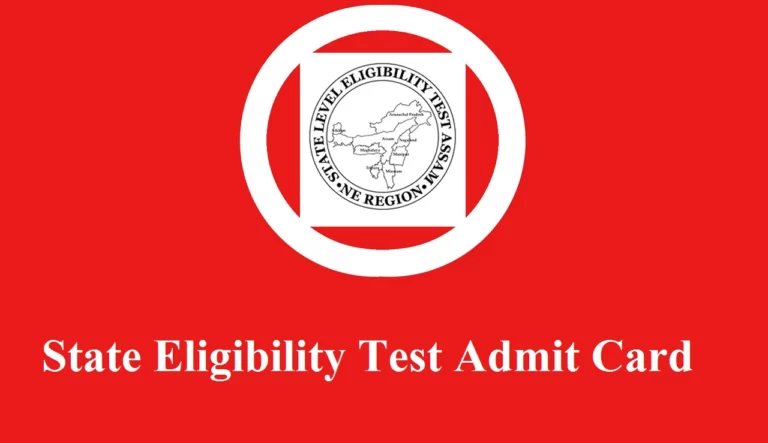 State Eligibility Test Admit Card